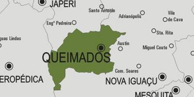 નકશો Queimados નગરપાલિકા
