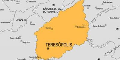 નકશો Teresópolis નગરપાલિકા