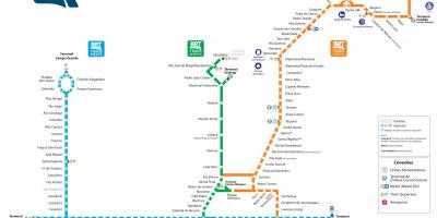 નકશો BRT રીઓ ડી જાનેરો